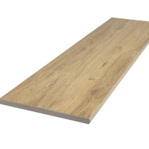 STOCK - Margelle 30x120cm Grès cérame effet bois Evoke Sand 1/2 rond