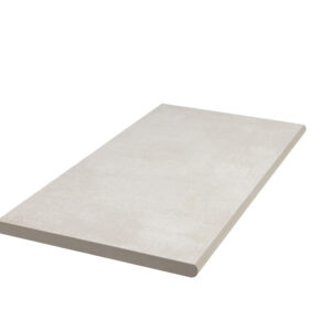 STOCK - Margelle 30x60cm Grès cérame effet béton blanc